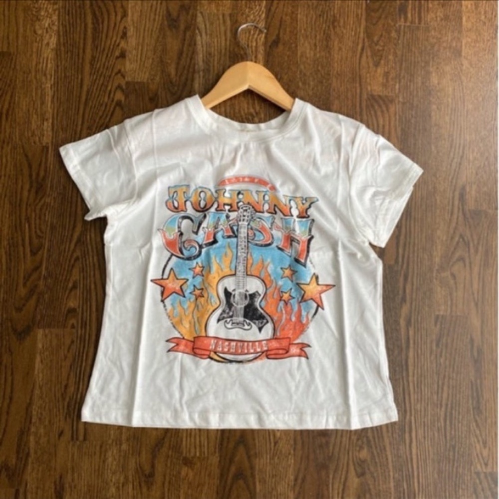 New Country Western Johnny Cash Graphic Tee - Picture 6 of 6